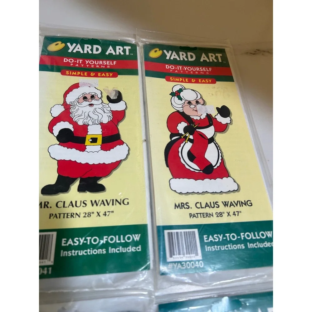 Lot of 8 Vintage Yard Art‎ DIY Woodcraft Patterns Halloween Christmas 1998 HDA